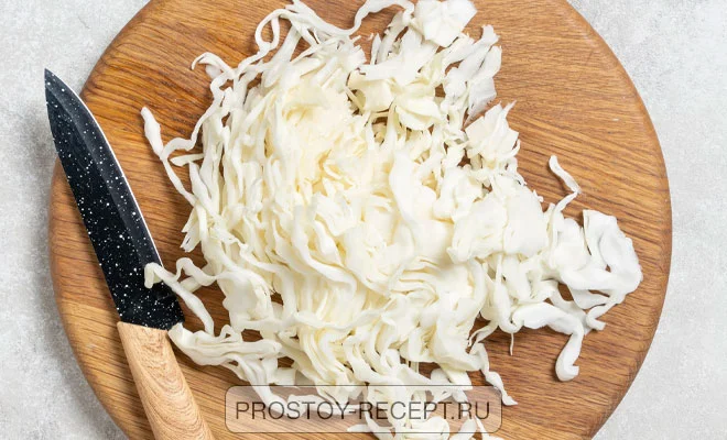 нашинкованная капуста для борща с говядиной