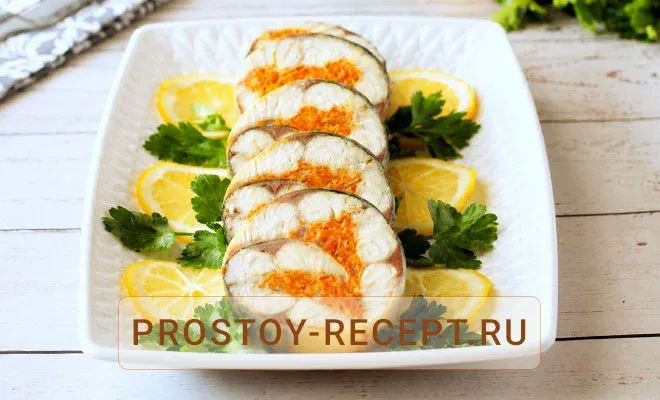 как приготовить рулет из скумбрии с желатином - рецепт с фото